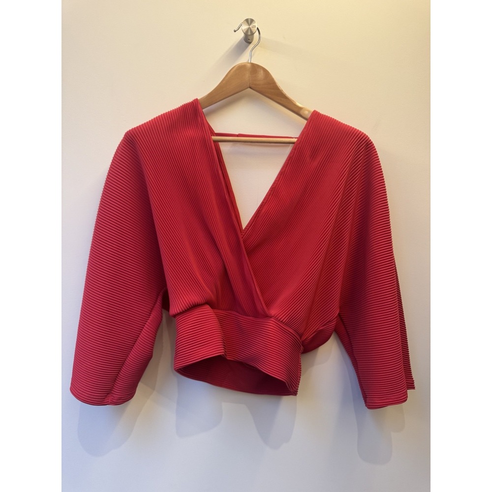 Anthropologie NWT Festive Red Holiday Top‎